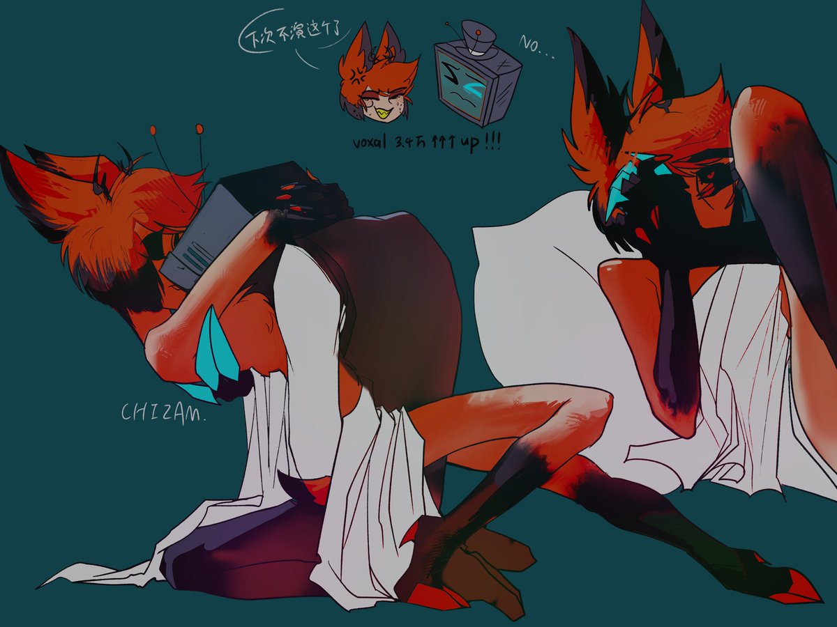 chizamonday's tweet photo. obsession but hazbin hotel  #voxal #radiostaic https://t.co/jqV6TbtZ2m