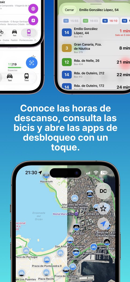 darsenatp's tweet photo. ¡Dársena 1.5 ya está disponible!

Esta actualización completa las funcionalidades básicas de la app para que moverte por #ACoruña sea fácil y rápido:

➡️ Mejoras en bus urbano, bicis, taxis, trenes y bus interurbano
📱 Compatible con iOS 17+

⬇️⬇️⬇️ Hilo con lo que cambia ⬇️⬇️⬇️ https://t.co/8WI4jQvzMg
