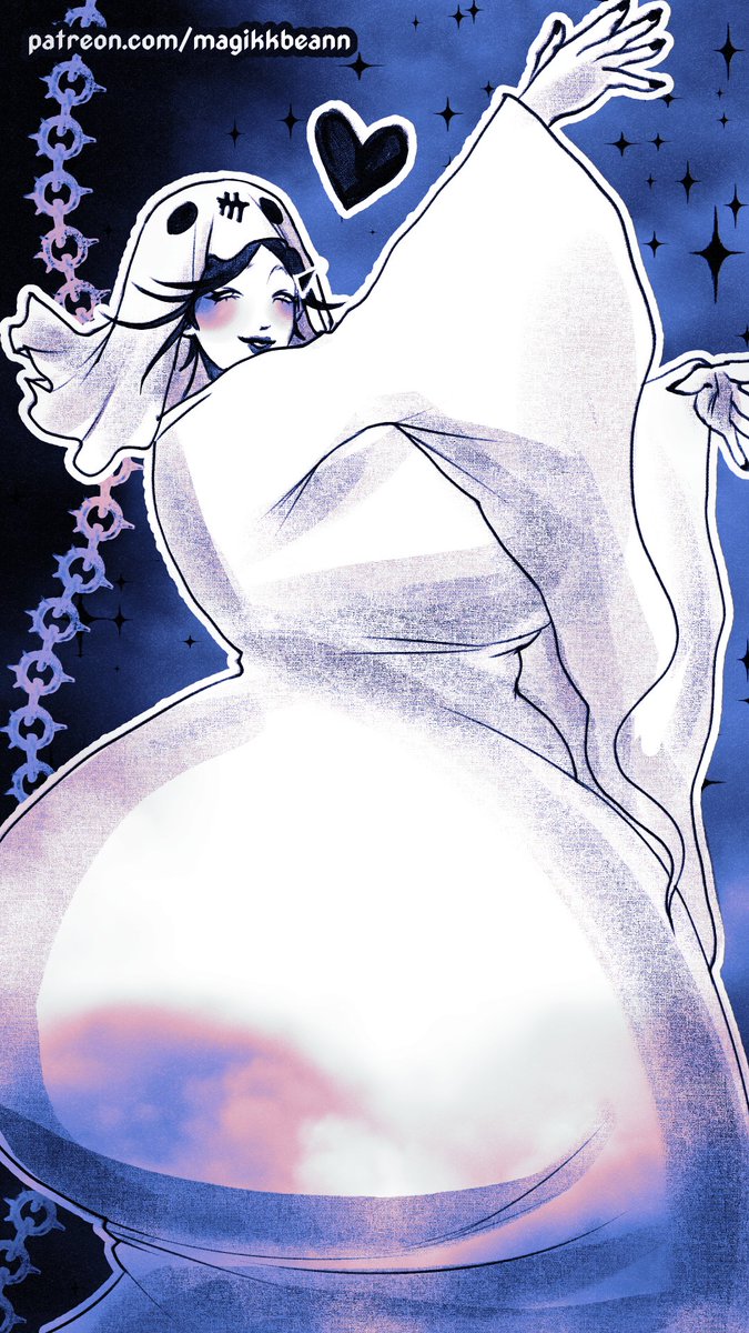 magikkbeann's tweet photo. Day 3 of Ghoulie's Daily Costumes! Today she's a spooky ghost that will haunt you with sweet dreams 💜💜💜 ~Beann https://t.co/lWzROKu7r1