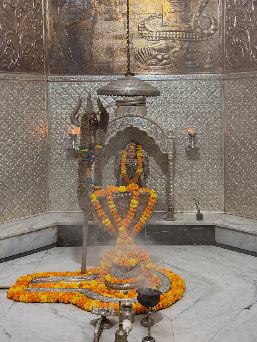 12Jyotirling's tweet photo. श्री नागेश्वर ज्योतिर्लिंग जी के आज के संध्या आरती दिव्य श्रृंगार दर्शन 03.10.2026 https://t.co/6vMWJDo6j4