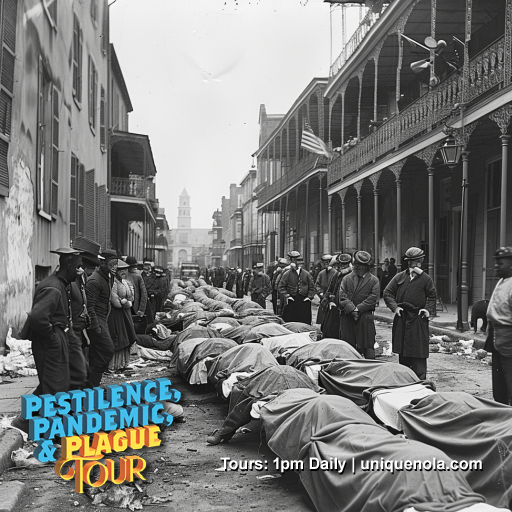UniqueNOLATours's tweet photo. Pestilence, Pandemic &amp; Plague Tour: Through the French Quarter, stories of contagious residents, and resilient recovery.

1pm daily
815 Toulouse Street
https://t.co/xqnnXXFIZa

#neworleanshistory #historytour #hauntedneworleans #neworleans #frenchquarter https://t.co/8KoUyojOGN