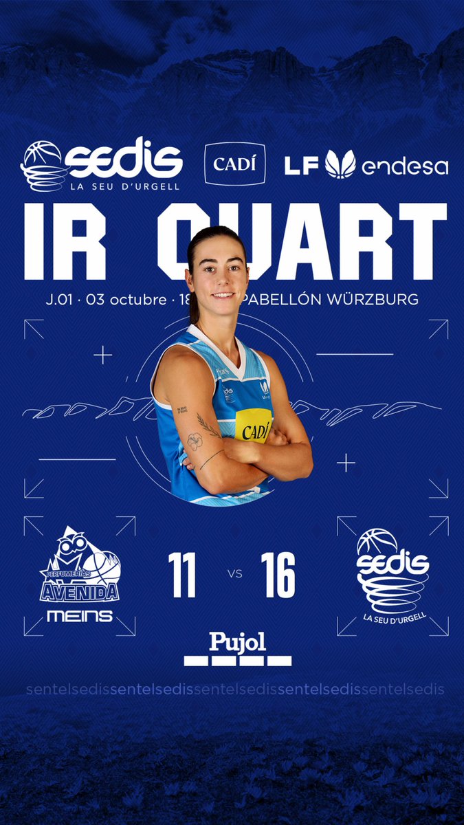sedisbasquet's tweet photo. J01 #LFEndesa I 1Q

🟩🟦 @CBAvenida 11
🟦⬜️ @sedisbasquet 16

📍 Würzburg-Silvia Domínguez
📺 @Siroko_TV @MovistarPlus 

#sentelsedis🏔🏀 https://t.co/4DYpZwHe6E