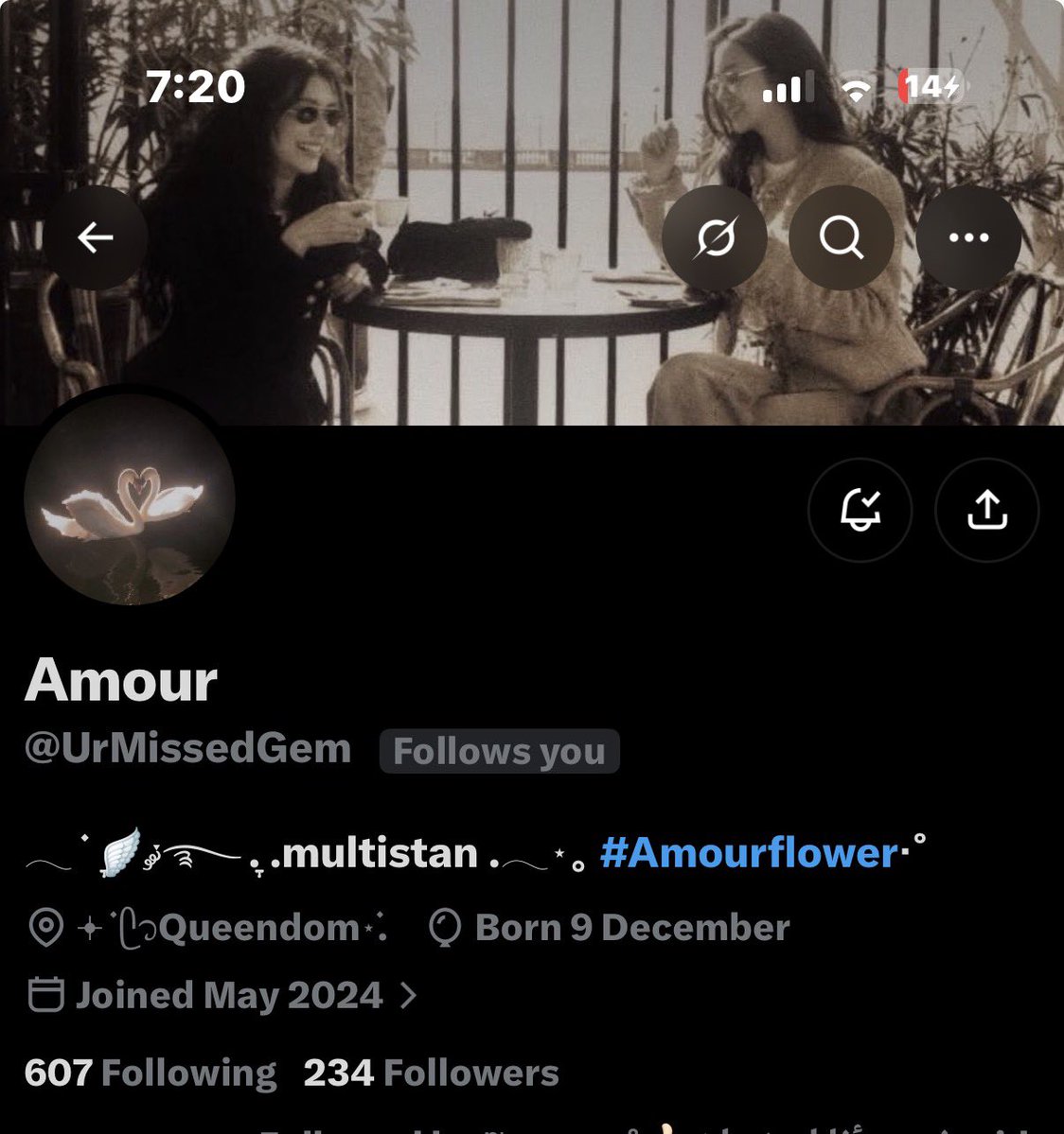 nondyingflower's tweet photo. 𖥔 ࣪ ᥫ᭡ matching header’s with the loml💙💜⋆࣪.
#Amourflower https://t.co/FX9IDoJPcb