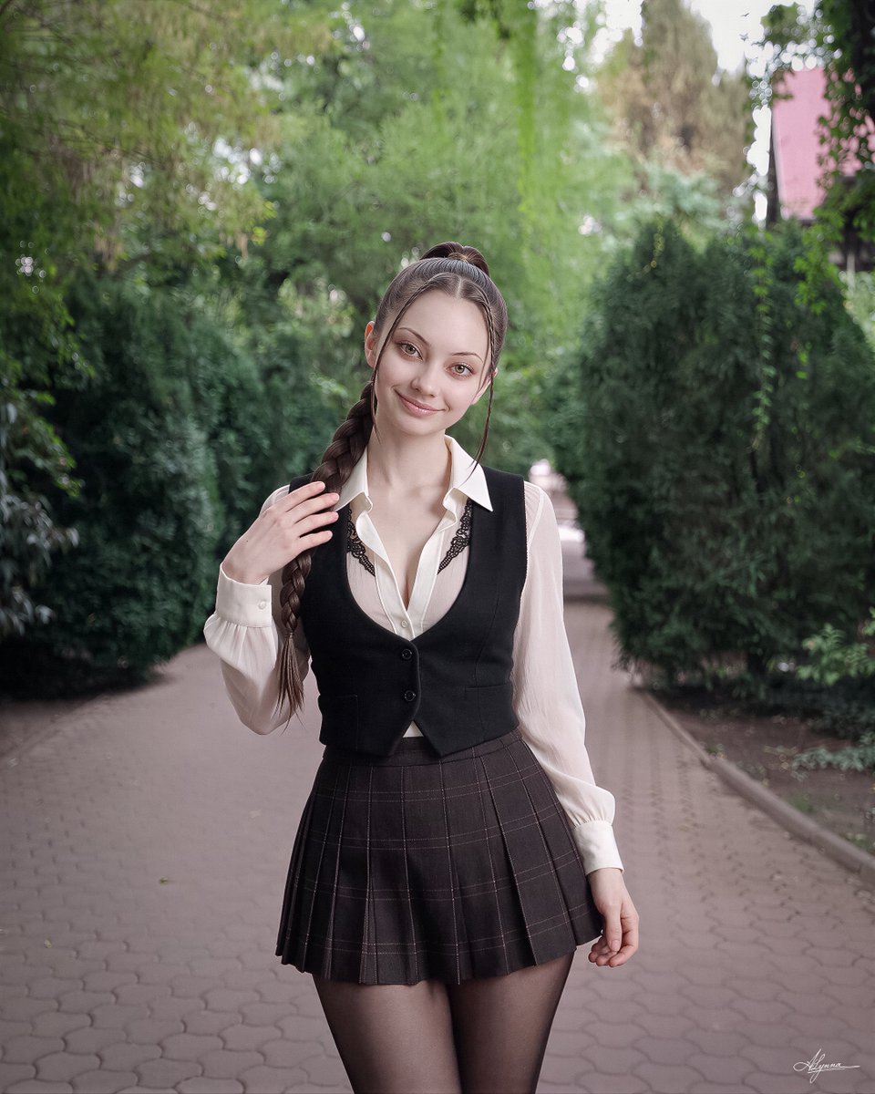 alynnaai's tweet photo. 🔸🔶 A Little Longer 🔶🔸

In Ioanid Park, Bucharest, the girl feels no need to hurry. She lingers beneath the trees, content with the shade and the small pleasure of having nowhere else to be. A little playfulness surfaces, then gives way to a tender wistfulness—the kind a lovely afternoon can bring when she wishes it would last a little longer.