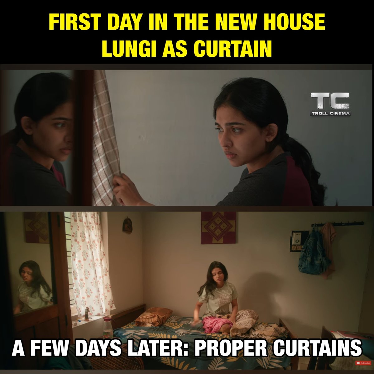 Troll_Cinema's tweet photo. It’s these tiny, ordinary details that make Malayalam movies feel so real and relatable. ❤️ #BethlehemKudumbaUnit https://t.co/B9rCP7jRmB