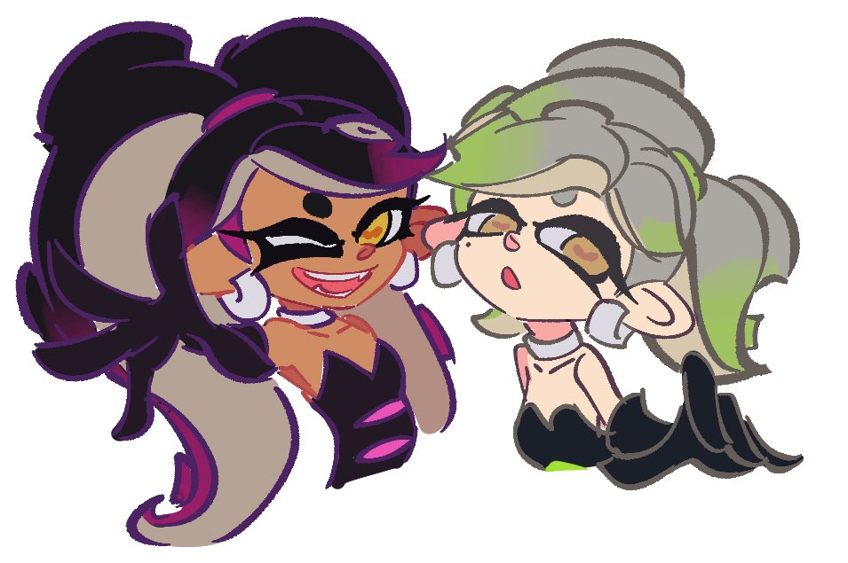 Skye_art's tweet photo. Silly little attempt at a Octo Sisters design for fun https://t.co/5bttdjvldQ