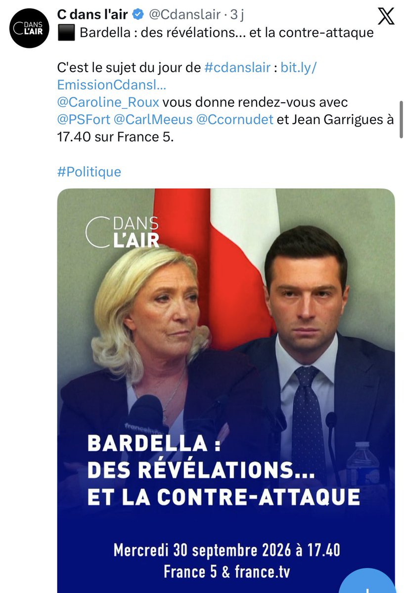 DestinationTele's tweet photo. "C dans l’Air" est produit par Matthieu Pigasse et Xavier Niel

Non seulement ils se servent du service public pour matraquer le RN depuis 3 jours, mais en + France TV leur verse… 120M€ par an

Rigolez pas, c’est avec votre pognon ! https://t.co/DOdzSkQxzJ