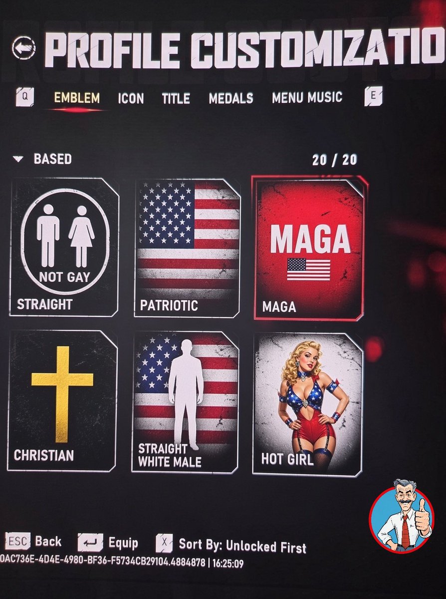 TheBugleDaily1's tweet photo. Since Gears of War E-Day has pride emblems, how about they add some based emblems. https://t.co/qmJbNEig82