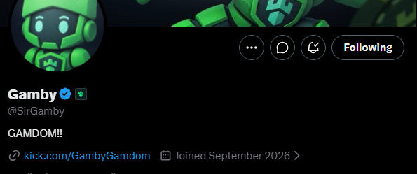 GamdomItzpump's tweet photo. @yungreal69 @SirGamby WITH THE 🔔 ON! WE APPRECIATE YOU BIG DAWG 💚 https://t.co/n80ZvenyH0