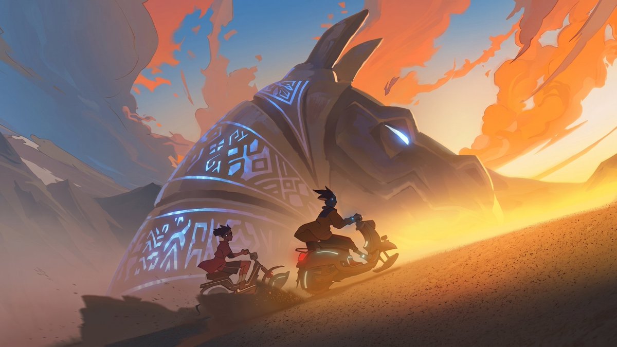 NoaxhBIT's tweet photo. there's this animated pilot from argentina dropping tomorrow. it's called Electro Andes and in simple words it's basically incan cyberpunk. not only is the animation really good, it'll even have an english dub.

again, it's dropping TOMORROW. https://t.co/iFJ2mT4BZa