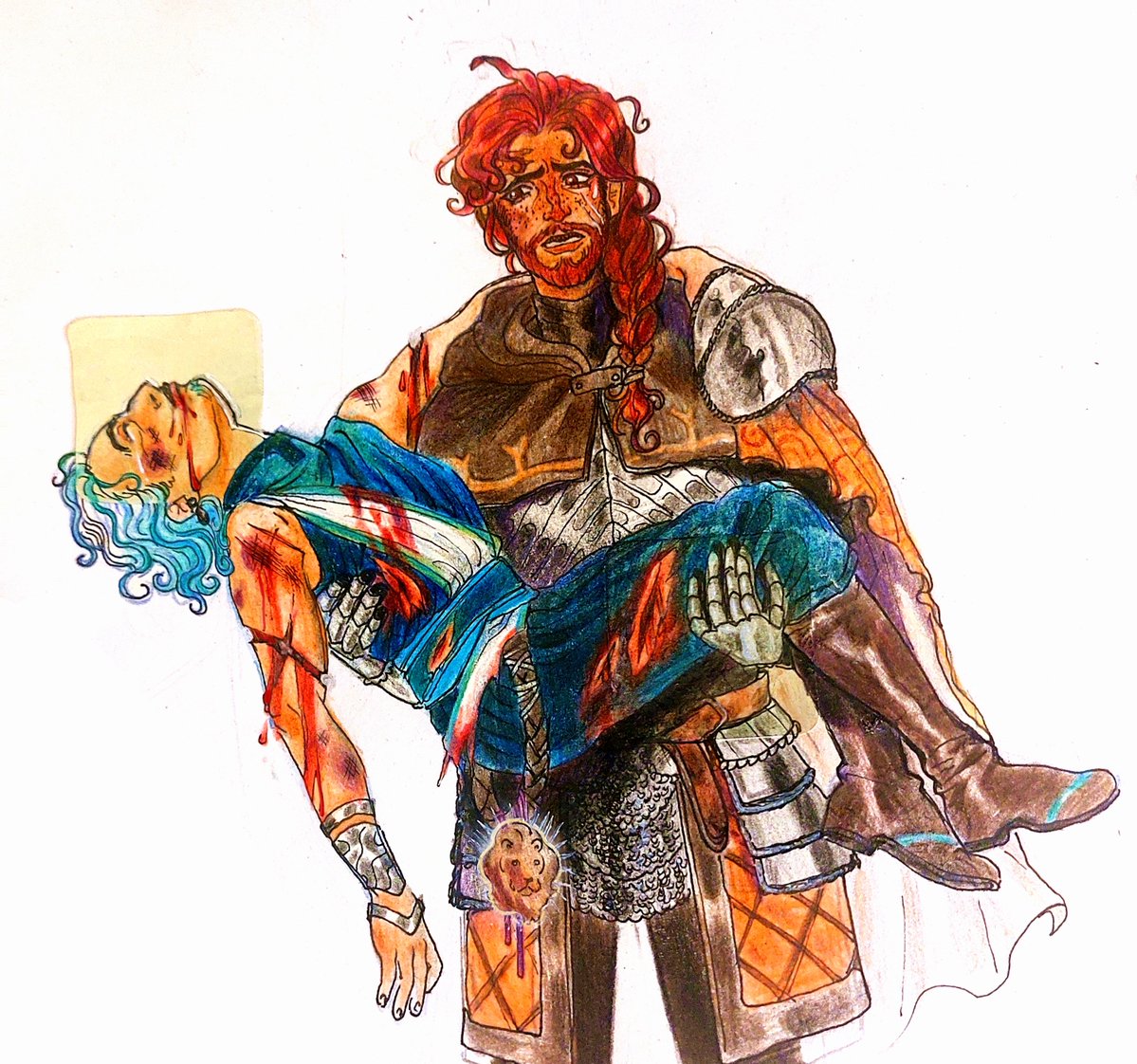 bunnuchu's tweet photo. Tw blood and heavy injuries
. 
.
.
.
.
.
.
Bro didnt need to do allat

#criticalrolespoilers #criticalrolecampaign4  #criticalrolefanart https://t.co/le1gQFHRrV