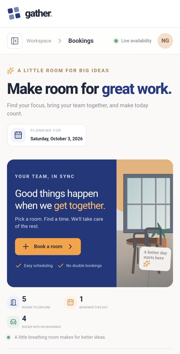 NikhilGupta_11's tweet photo. Day 64🚀

Built the Meeting Room Booking frontend, added API + UI validations to prevent past date/time bookings, tested everything, deployed it, and submitted the assignment. ✅

Another project shipped. 🔥

#100DaysOfCode #React #NodeJS #WebDevelopment #BuildInPublic https://t.co/n9ydGKXkSq
