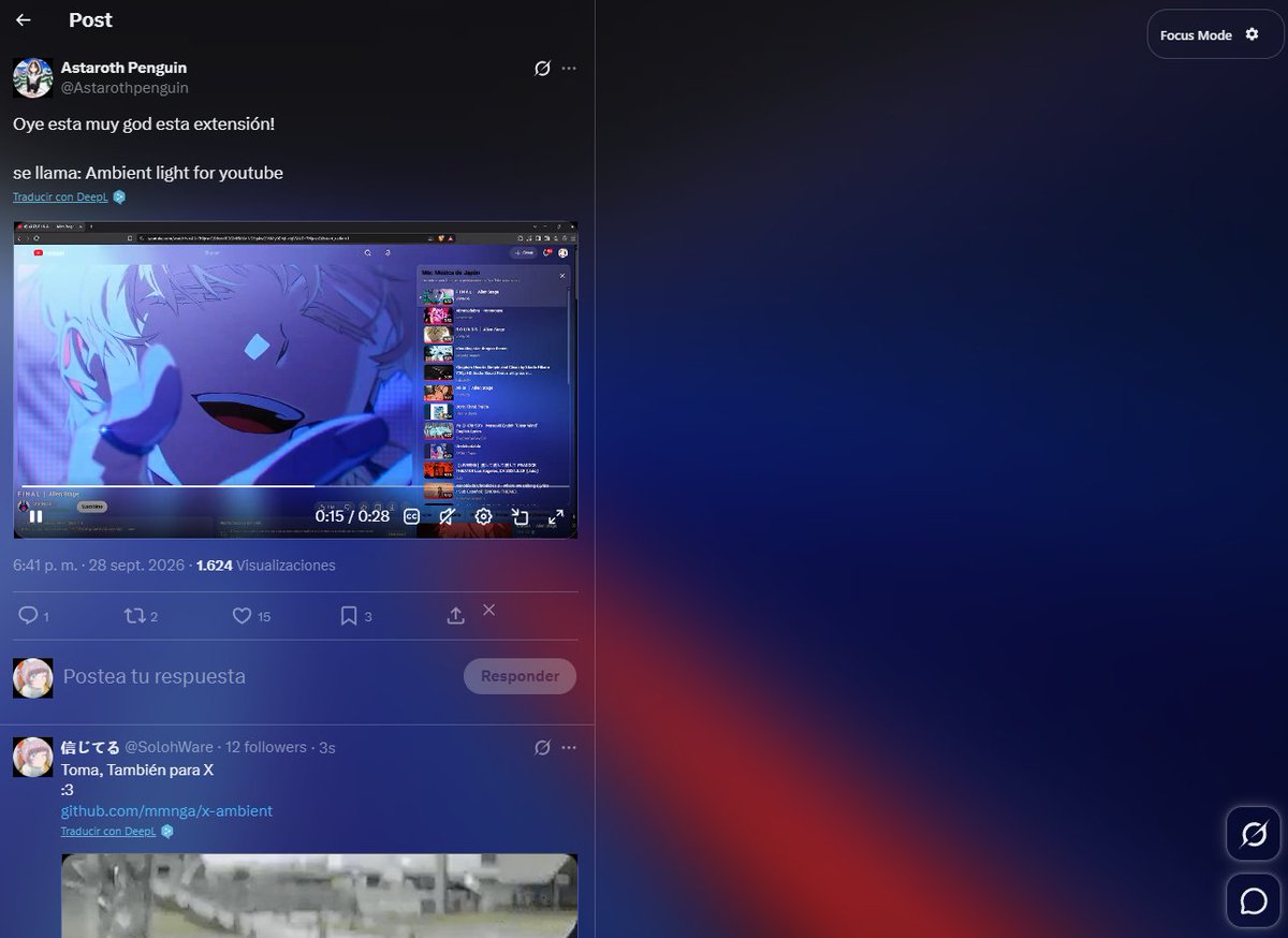 SolohWare's tweet photo. @Astarothpenguin yo prefiero la versión 3, la 4 pone por defecto otro modo como reducido, pero está en español y hay un bug en los comentarios.

con la versión 3 lo pone así por defecto, funciona con imágenes y con las imágenes en las notificaciones https://t.co/0l4II5skAN