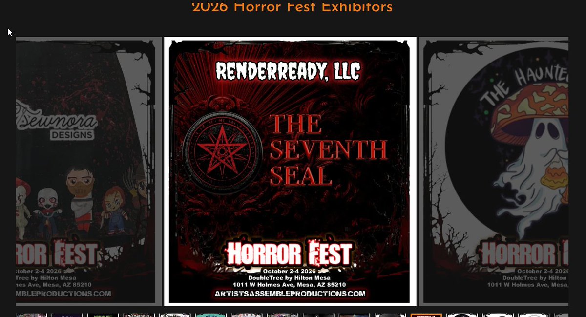 renderready's tweet photo. I've got swag for Horror Fest 2026, and it's free. All you have to do is stop by, play the demo, and it's yours. Oct 2-4. Simple trade.
https://t.co/1091vwEpfz
#HorrorFest #artistassembleproductions #azhorrorfest #FreeSwag #IndieGame https://t.co/8lTPc3Az7A