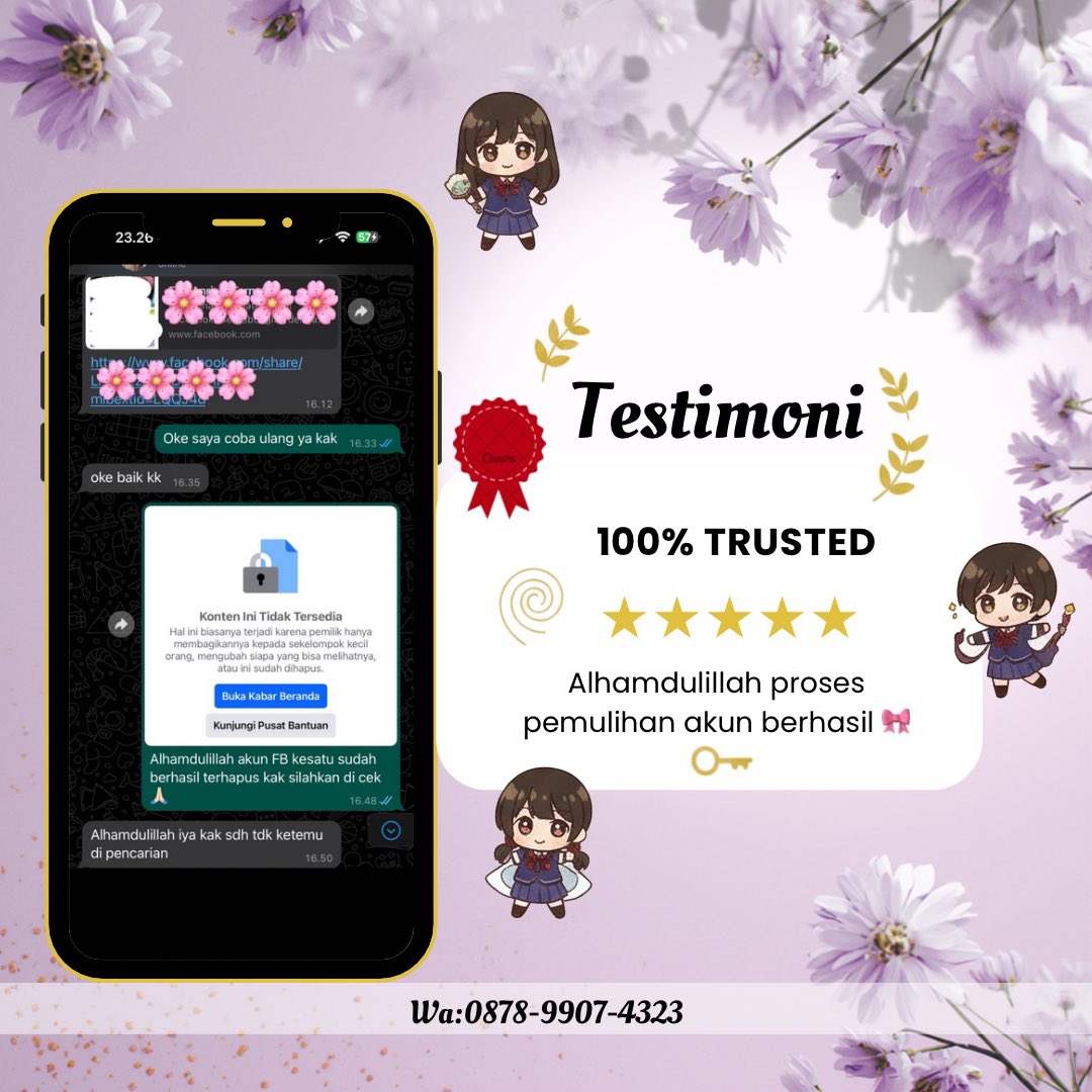 Rokubi_6tails's tweet photo. Hello Gaiisss✨
Jasa Perbaikan Akun Sosmed👇🏻
🦋Jasa Pemulihan Akun 
🦋Jasa Sadap Wa
🦋Jasa Lacak Lokasi
🦋Jasa Hapus Akun 
🦋Jasa Hack Berbagai Akun Sosmed
(Instagram-Gmail-Tiktok-WhatsApp-Threads dll)
Order Ke WhatsApp Aku Di Bio✅💯 https://t.co/hol8pwVPer