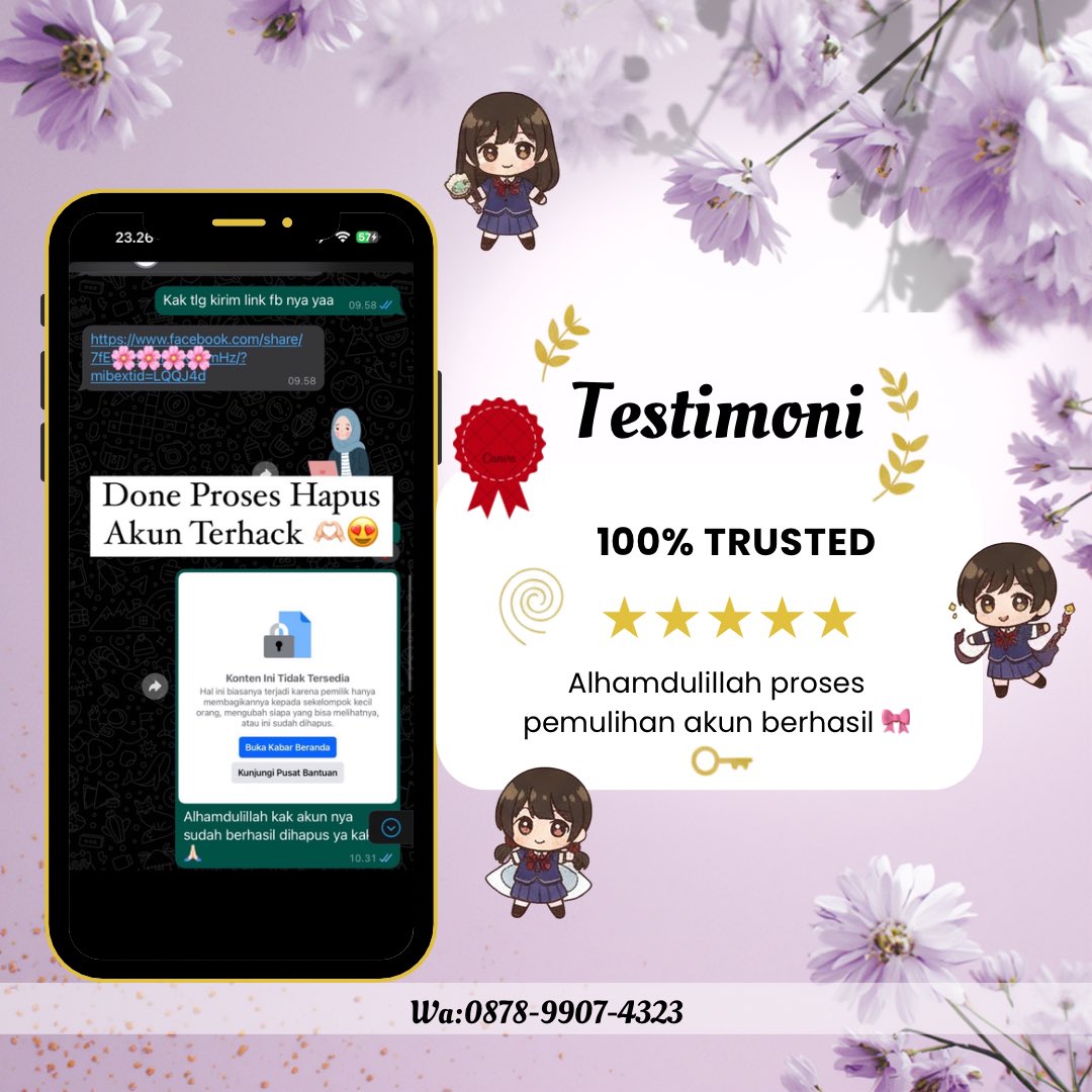 Rokubi_6tails's tweet photo. Hello Gaiisss✨
Jasa Perbaikan Akun Sosmed👇🏻
🦋Jasa Pemulihan Akun 
🦋Jasa Sadap Wa
🦋Jasa Lacak Lokasi
🦋Jasa Hapus Akun 
🦋Jasa Hack Berbagai Akun Sosmed
(Instagram-Gmail-Tiktok-WhatsApp-Threads dll)
Order Ke WhatsApp Aku Di Bio✅💯 https://t.co/hol8pwVPer