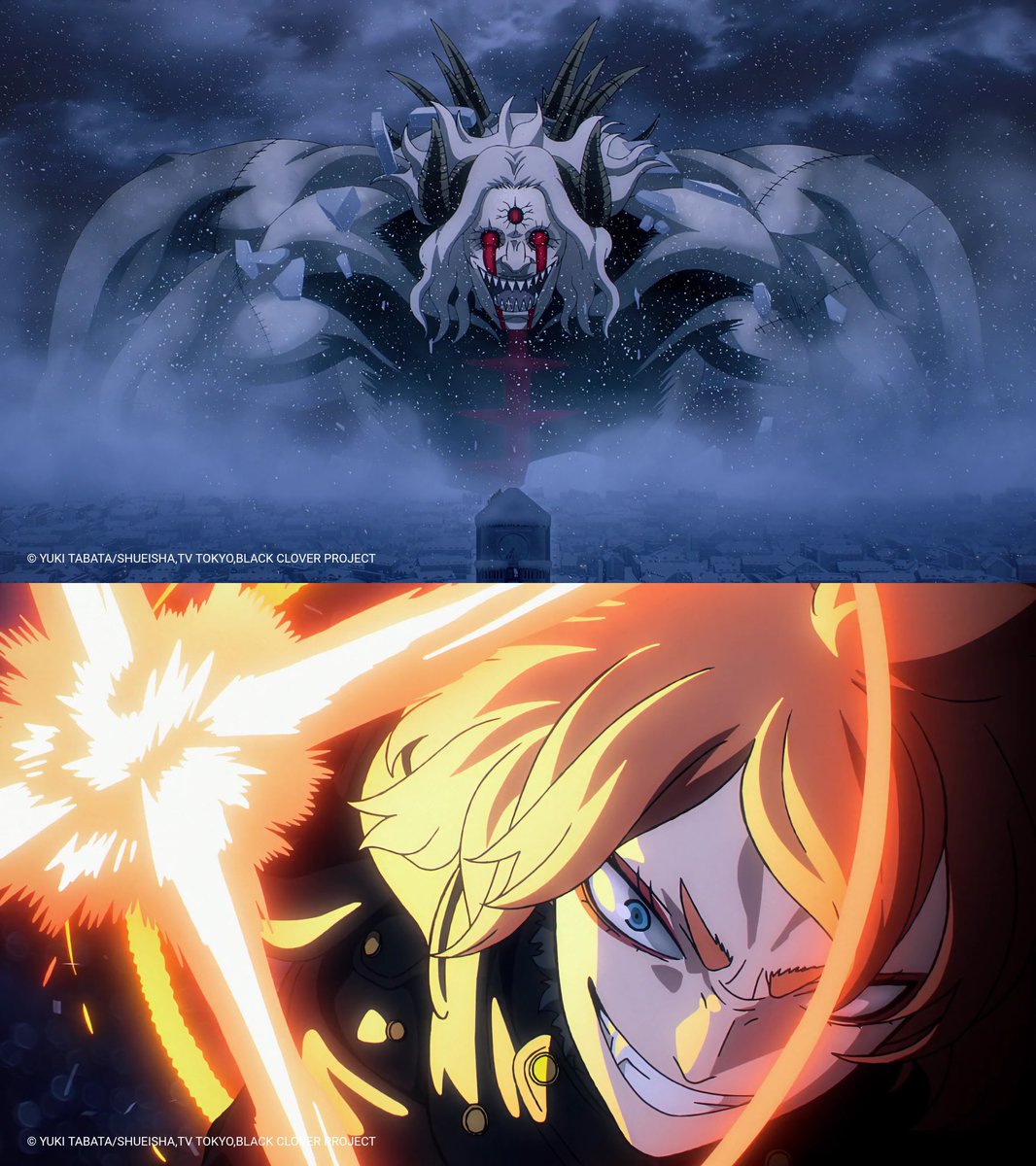 Inku_fr's tweet photo. UNE NOTE SUR 10 POUR LE PREMIER ÉPISODE DE LA SAISON 2 DE L'ANIME BLACK CLOVER ! 🤯

LE RETOUR APRÈS 5 ANS D’ABSENCE ! https://t.co/TFXTNnA6nx