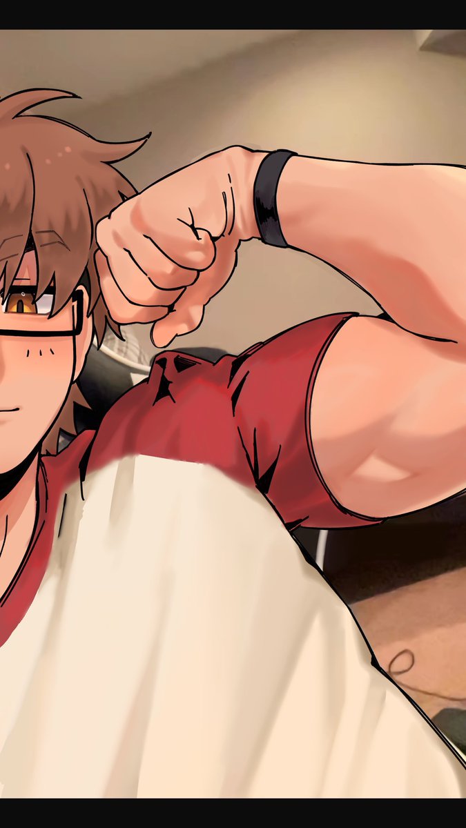 pokuyaki's tweet photo. throwback to this beefy miyuki I drew last year (gotta draw him again) https://t.co/E2zBOAY3Yg