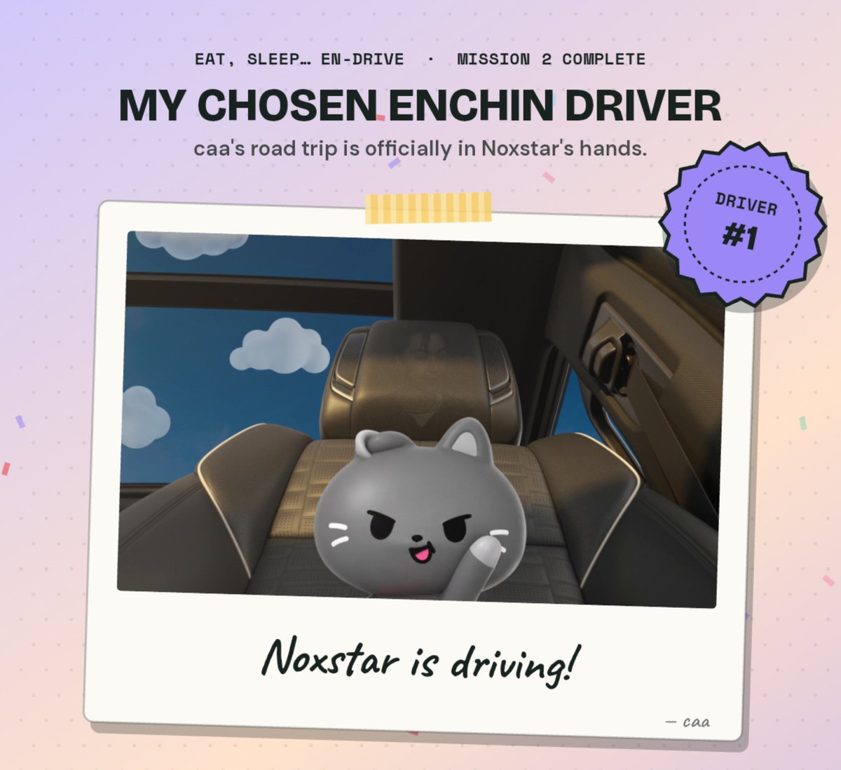 caa4ja's tweet photo. My Mission 2 chosen driver is Noxstar! I guess I'm gonna be a part of #TeamJay
#EMGP2026 #MAMA2026
#ENHYPEN #ENGENE #ENHYPENMAMAGRANDPRIX2026 #ROADTOENHYPENDAESANG https://t.co/HcAcVqFv2O