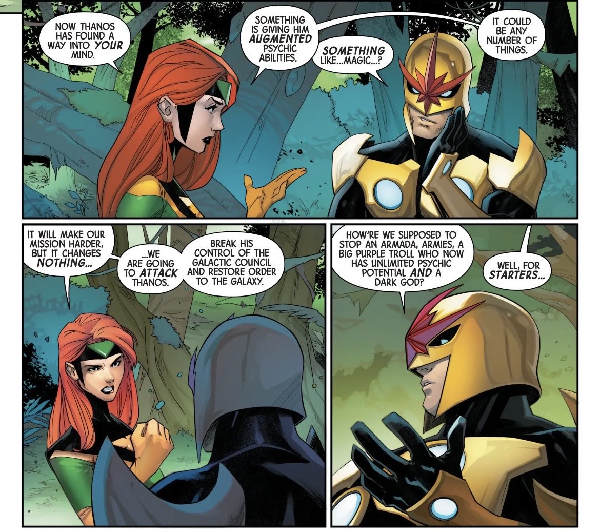 ArchivesJean's tweet photo. Jean and Nova.  Their friendship should be explored more.  #xmen #jeangrey https://t.co/zqxEaG7g4n
