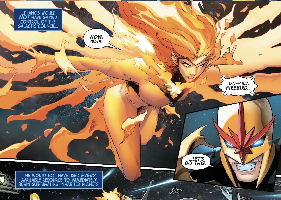 ArchivesJean's tweet photo. Jean and Nova.  Their friendship should be explored more.  #xmen #jeangrey https://t.co/zqxEaG7g4n