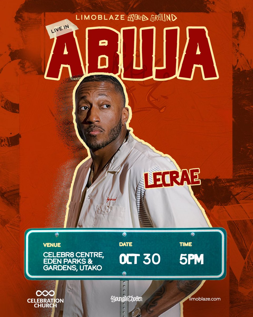 Limoblaze's tweet photo. @lecrae in Abuja and lagos 😤
What do you want on the set list???

Also grab tickets at 

https://t.co/YDYolmFNVs

https://t.co/tuOFspFGvf https://t.co/ZY5IKuMsxF