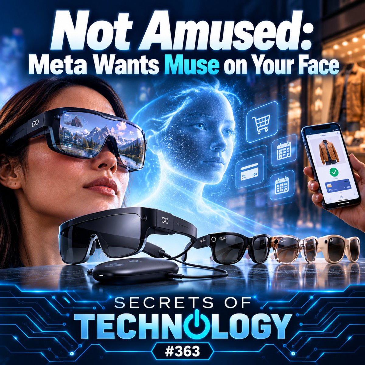 sqpn's tweet photo. Meta's new VR glasses weigh about 100 grams, cost $1,299.99, and plug into a puck on your hip. Personal movie theater for frequent flyers, or one more gadget to carry? #VR #MetaQuest
Not Amused: Meta Wants Muse on Your Face - Secrets of Technology: https://t.co/FntBN1VrJ6 https://t.co/hEoH2KhTID