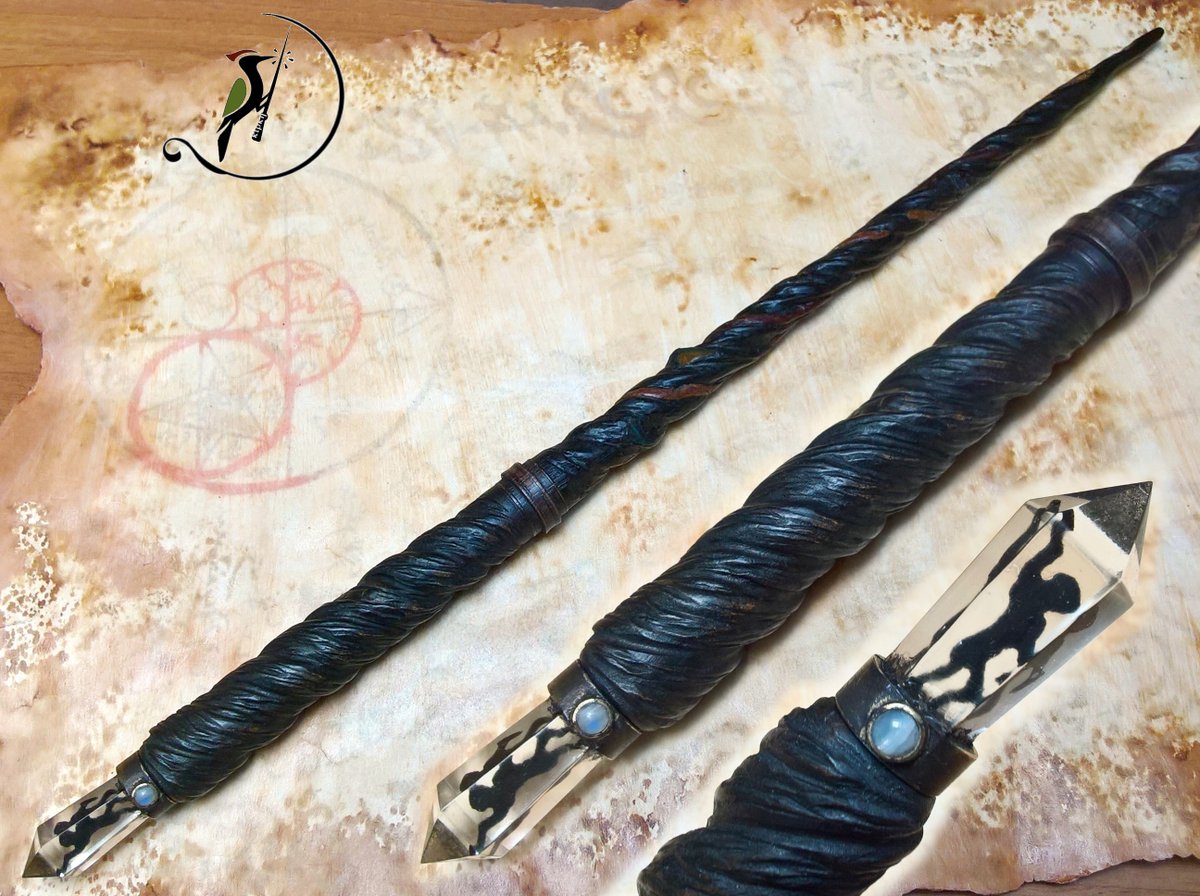 crazywoodworm85's tweet photo. WOOD MAGIC WAND #BLACKTHORN #BOGOAK https://t.co/mIaXuMMLJQ #wicca #wiccan #witch #strega #witchcraft #magic #magicwand #wizard #cosplay #baguettemagique #zauberstab #varitamagica #bacchettamagica #woodworking #wand #wands #wand #witchery #spell #magicwands #darkart #harrypotter https://t.co/kTVWHH6Jsj