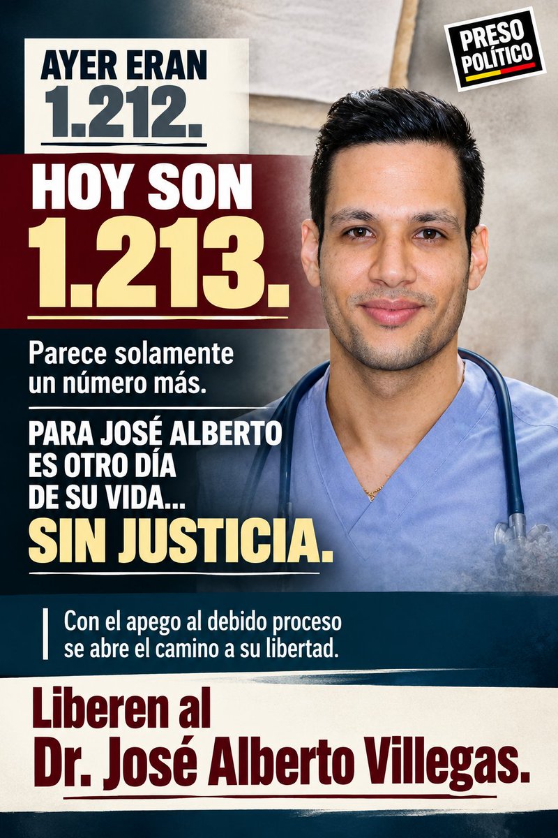 JoseAVJLibertad's tweet photo. Después de 1.213 DÍAS ENCERRADO…

El juicio aún no termina.

Que la JUSTICIA no siga llegando MAÑANA.

En DIOS confiamos.

#Liberenalospresospoliticos

@Migue1Caro
@Naky
@LuisCarlos https://t.co/0iZzSztadK