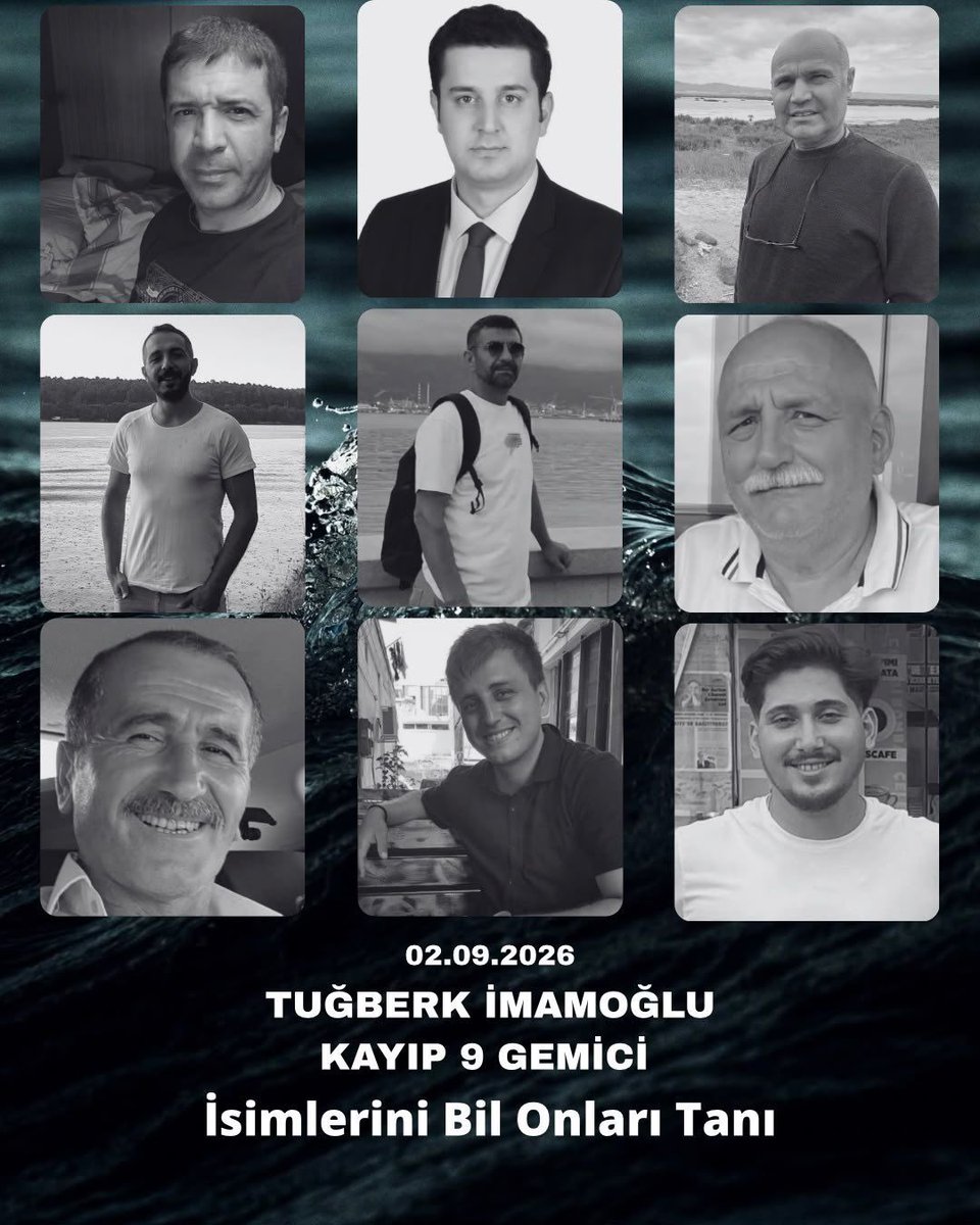 fatiheryilmaz0's tweet photo. Tuğberk İmamoğlu ve Alsu gemilerinin çatışması sonucu kayıp 9 denizcimize hala ulaşılamadı. Acılı ailelerinin bekleyişi sürüyor. Gerekli çalışmaların yapılmasını taleb  ediyoruz. #DokuzDenizciyeSesOl https://t.co/ng70xtc157
