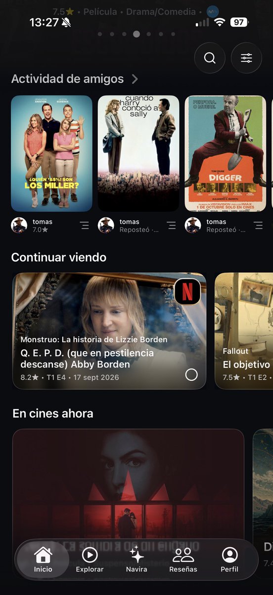 Baulopezarok's tweet photo. El “no hay nada para ver” te mandó a dormir temprano y depre más de una vez.

Hace 4 meses lancé con mi hermano NAVIRA, te recomienda pelis y series, te dice dónde verla, que están viendo tus amigos, en qué episodio dejaste una serie 

100% gratis y sin ads https://t.co/itkaiNvv4T