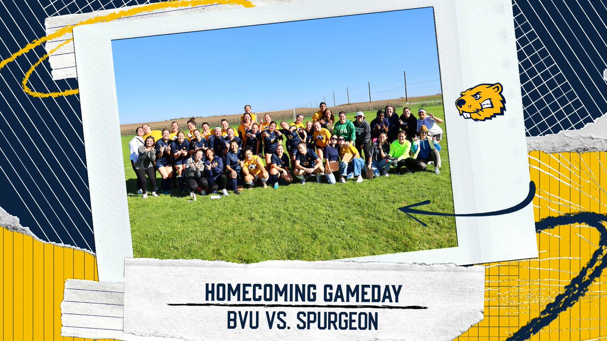 BVU_WSoccer's tweet photo. With an amazing group of alumni behind us, how can we lose?

⚽️  BVU vs. Spurgeon
⚽️  Oct. 3 at 5 p.m.
⚽️  J. Leslie Rollins Stadium / Peterson Field
⚽️  WATCH: https://t.co/l3UDHecr0Y
⚽️  STATS: https://t.co/cWGChIR55E

#d3soccer #BeaversBuild https://t.co/IkELhOWYIV