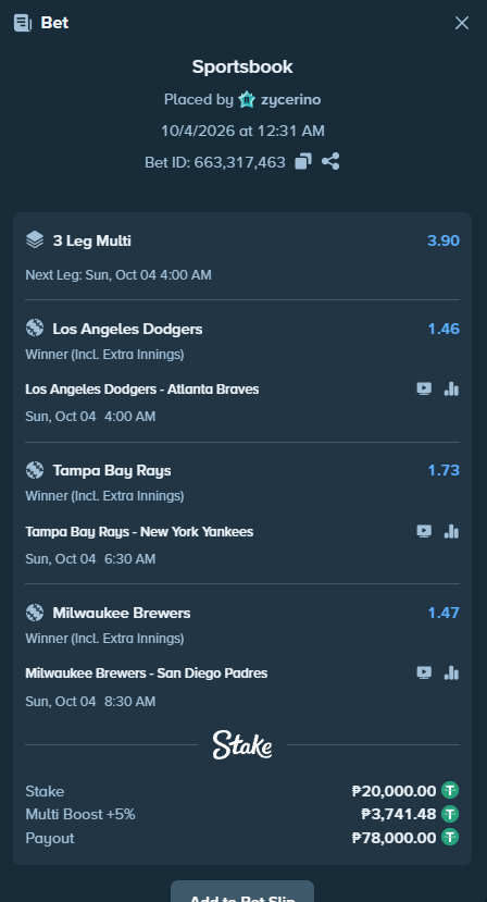 Zycerino's tweet photo. W @Stake for that Multi Boost 🔥

IF WE CASH any bet slip here, I'll be giving away $100 CAD!

🎁 $100 CAD Giveaway ($20 × 5 winners)
✅ Like + RT + Follow @Zycerino
💬 Drop your Stake usernames

⏳ ROLLING ONLY IF WE CASH ANY OF THIS SLIP! https://t.co/inRHelbl9D