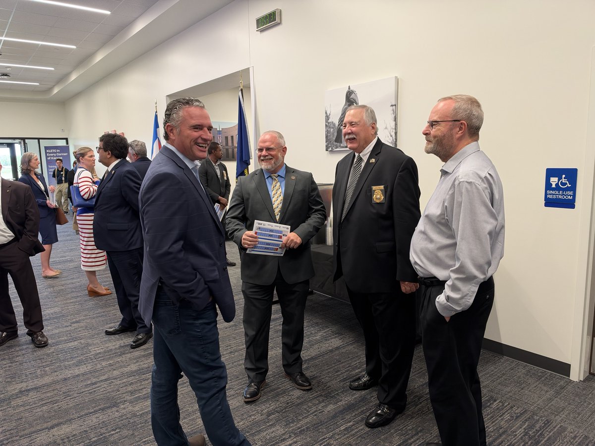 TyMastersonKS's tweet photo. Proud to join the ribbon cutting at the Kansas Law Enforcement Training Center for its new dormitories and classrooms.

These new facilities will give law enforcement officers from across Kansas an even stronger place to train, learn, and prepare to serve their communities.

Supporting the men and women who keep Kansans safe means making sure they have the training, tools, and resources they need to do the job well. Congratulations to everyone who helped make this project a reality.