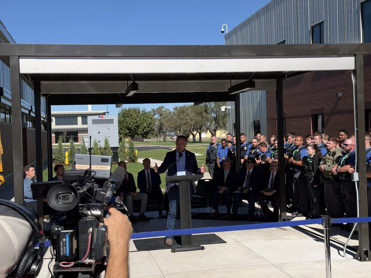 TyMastersonKS's tweet photo. Proud to join the ribbon cutting at the Kansas Law Enforcement Training Center for its new dormitories and classrooms.

These new facilities will give law enforcement officers from across Kansas an even stronger place to train, learn, and prepare to serve their communities.

Supporting the men and women who keep Kansans safe means making sure they have the training, tools, and resources they need to do the job well. Congratulations to everyone who helped make this project a reality.