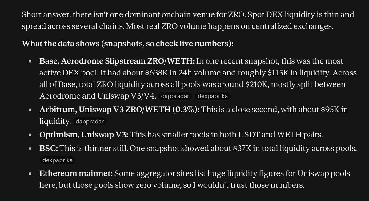 Credib1eGuy's tweet photo. really no onchain places to buy $ZRO ...? https://t.co/sPbl07i7qA
