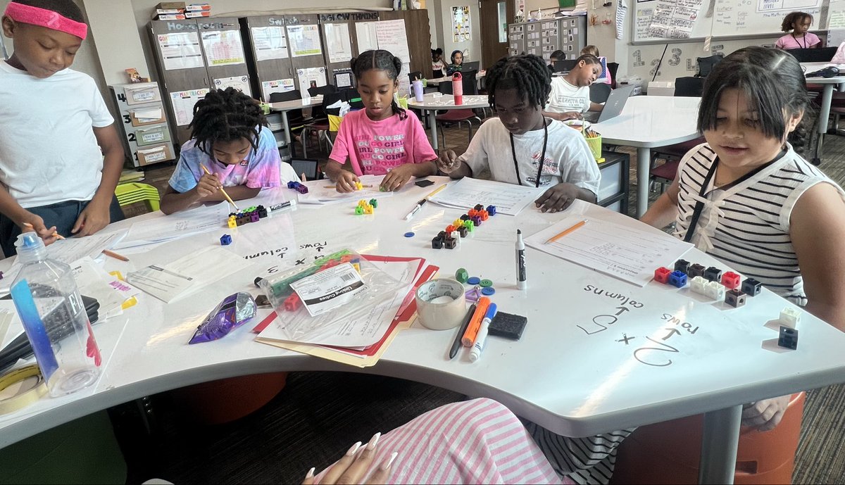 MissE_Wash's tweet photo. “Can I come play math with you? I want to do more math.”🥹 When small group is so engaging, that other Ss want to join! Why not let them? @HumbleElemMath #growthwins #mathfun #smallgroup https://t.co/RP2PeRG2vM