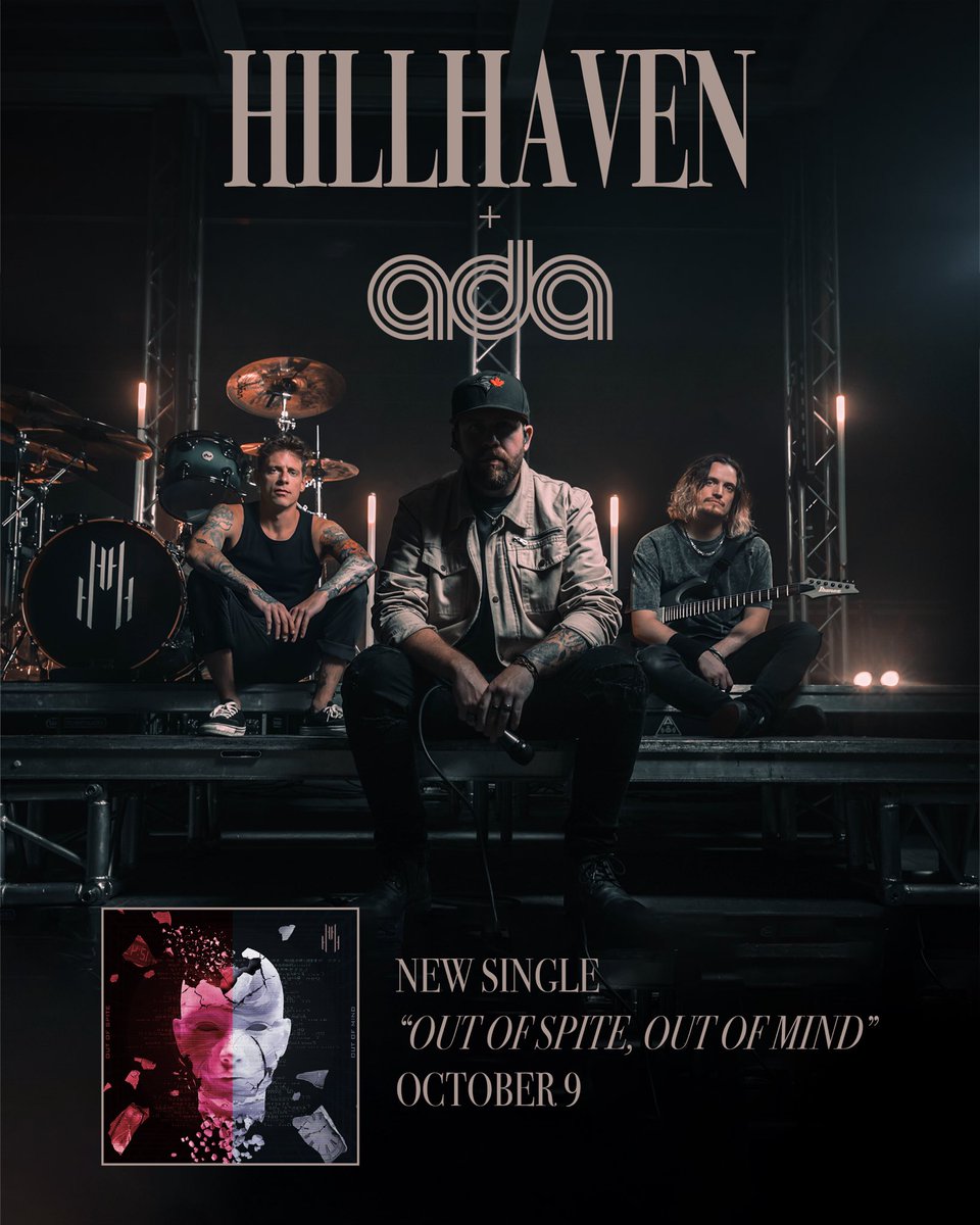hillhavenband's tweet photo. We’re thrilled to announce that HILLHAVEN has signed with @ada_music 

New Single “Out of Spite, Out of Mind” coming Oct 9

Pre-Save 🔗 in ☣️

#hillhaven #hardrock #metalcore #adamusic #warnermusic https://t.co/7jRxO5TFMc