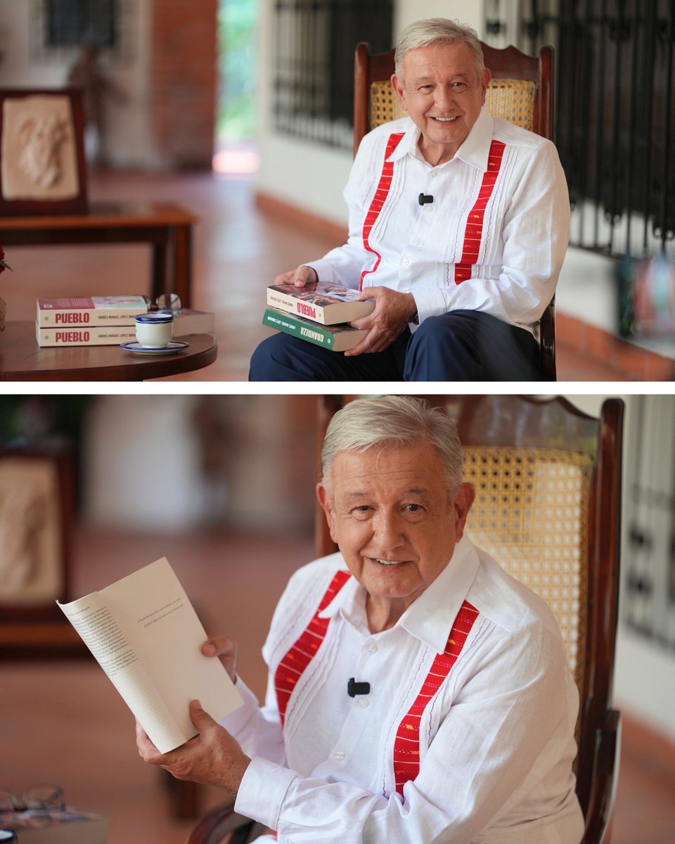 rosauraRuiz4's tweet photo. La reaparición del Presidente @lopezobrador_ para presentar “Pueblo”, su más reciente libro en el que termina de redondear el concepto de Humanismo Mexicano, ayuda a recordar que todo proceso de Transformación verdadera siempre debe ir acompañado del estudio de la historia y la Revolución de las Conciencias.

De hecho, quizás eso sea lo que tanto molesta a las y los conservadores: que el pueblo de México sepa de dónde viene y hacia dónde va, sin olvidar todo el daño que provocaron los gobiernos neoliberales durante más de 30 años. 

Leeremos con gran interés su nuevo libro que dedicó a nuestra Presidenta @Claudiashein y a quien reconoció por ser “ejemplo de trabajo, honestidad, rectitud y lealtad al pueblo”.