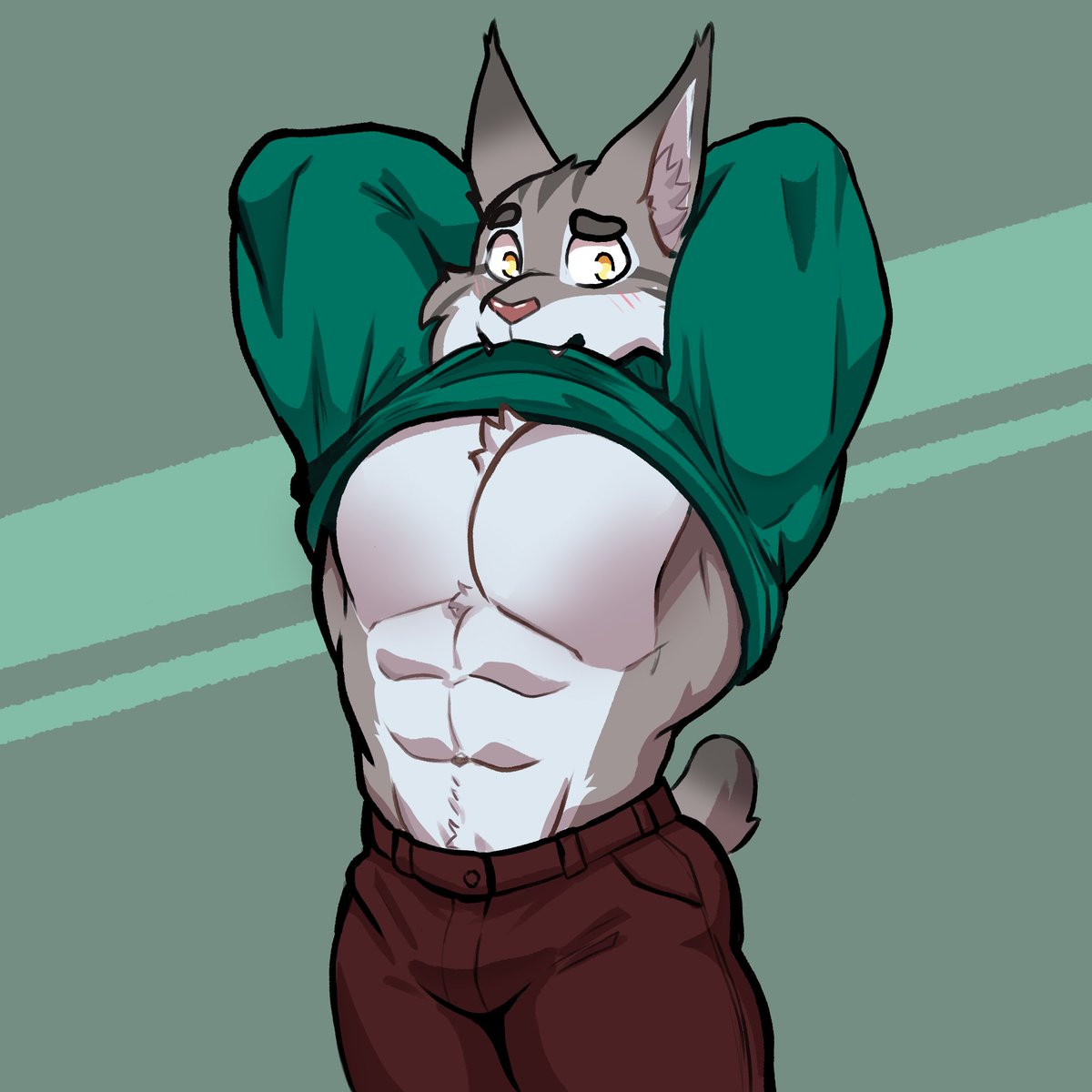 fansy_fennec's tweet photo. Pawbert pecs 🐱 :3 https://t.co/TDZC0puDNl