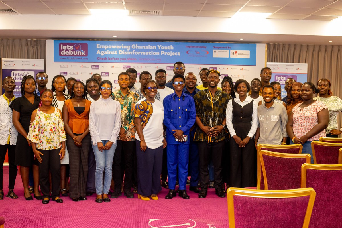penplusbytes's tweet photo. Enjoy some amazing photos our cameras captured at the Empowering Ghanaian Youth Against Disinformation Project launch in Accra earlier this week.
Visit the https://t.co/ydfYfCGboK platform for your daily #fakenews verification.
#letsdebunk
#EGYADProjectLaunch
#Penplusbytes https://t.co/2nJOfRjQJR