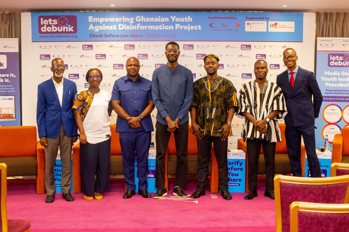 penplusbytes's tweet photo. Enjoy some amazing photos our cameras captured at the Empowering Ghanaian Youth Against Disinformation Project launch in Accra earlier this week.
Visit the https://t.co/ydfYfCGboK platform for your daily #fakenews verification.
#letsdebunk
#EGYADProjectLaunch
#Penplusbytes https://t.co/2nJOfRjQJR