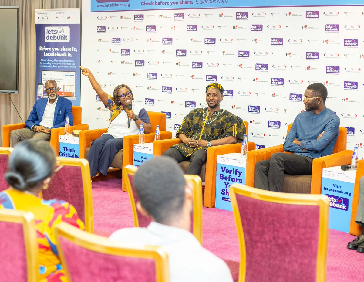 penplusbytes's tweet photo. Enjoy some amazing photos our cameras captured at the Empowering Ghanaian Youth Against Disinformation Project launch in Accra earlier this week.
Visit the https://t.co/ydfYfCGboK platform for your daily #fakenews verification.
#letsdebunk
#EGYADProjectLaunch
#Penplusbytes https://t.co/2nJOfRjQJR