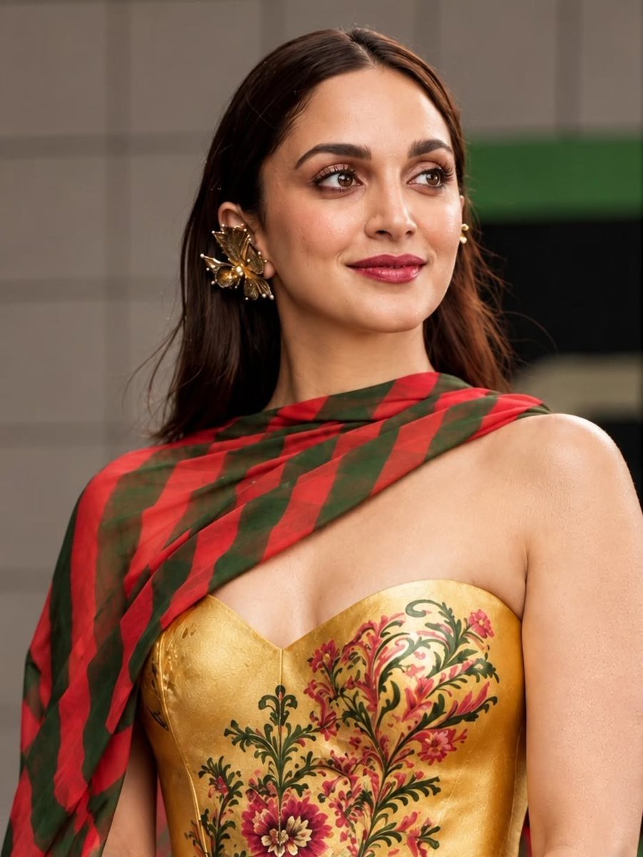 GlamQueensHQ's tweet photo. ❤️💚 Kiara Advani radiating elegance in a stunning red-and-green saree! ✨
#KiaraAdvani #GlamQueens #SareeStyle #SareeLook #IndianBeauty #IndianFashion #DesiGlam #EthnicWear #SareeLove #Traditional #Glamour #Elegant #Stunning #FashionDiaries #Beauty https://t.co/zFQMkJfcgn