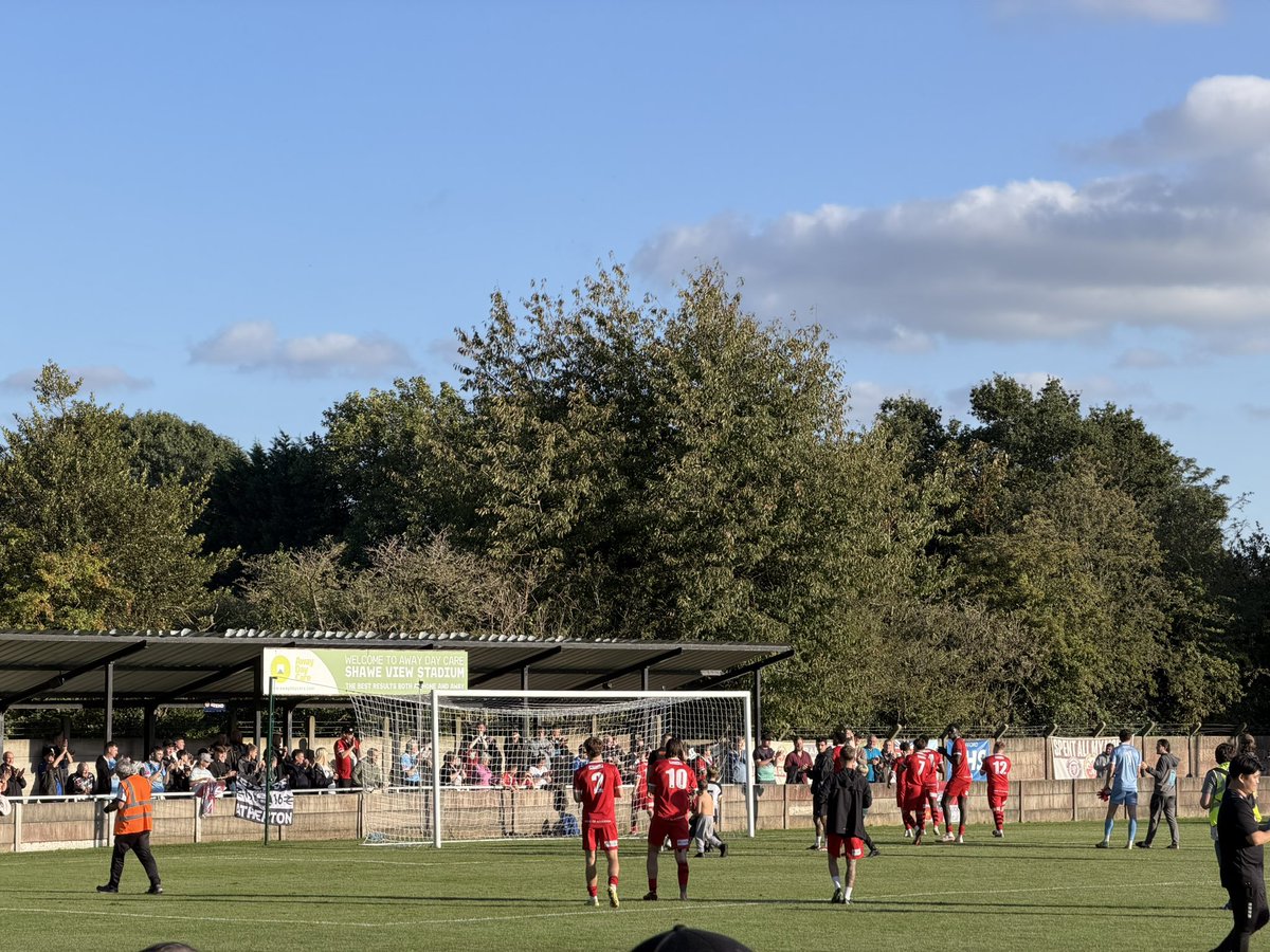 JamieAM_'s tweet photo. FA CUP action🏆⚽️

@FCTrafford V @ACFC1916 

Great entertaining match, crowd of almost 1,000 and a great advert for football at this level! 

Replay on Tuesday night, winner is one game away from 1st round proper…🙏 #UpTheColls https://t.co/QfbFbhJEuX