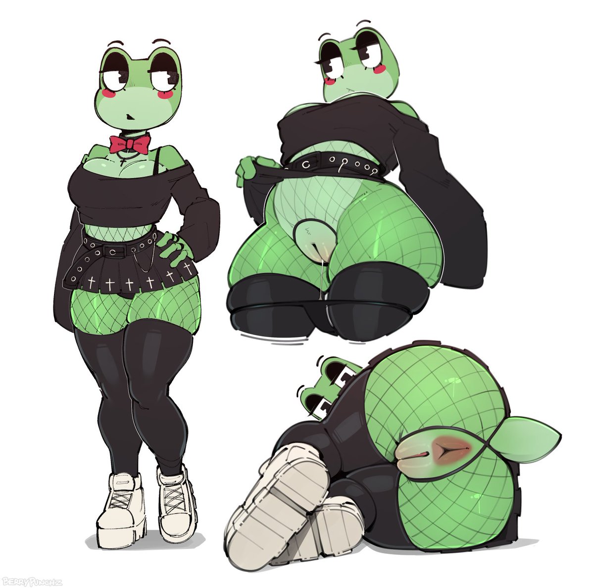 berrypunchz's tweet photo. Goth Ribbit 🐸 https://t.co/Humvpy067V