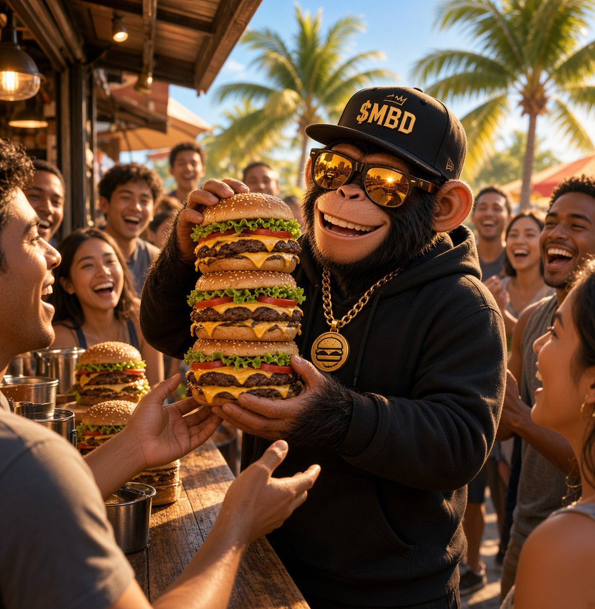 Feigures's tweet photo. Why sell for burgers when you can HodL and be able to give burgers away for free .. 

this is the message of @The_MBD_Troop  $MBD is the outlet and first test 

Hodl and get rich https://t.co/OT3c4Pmi72