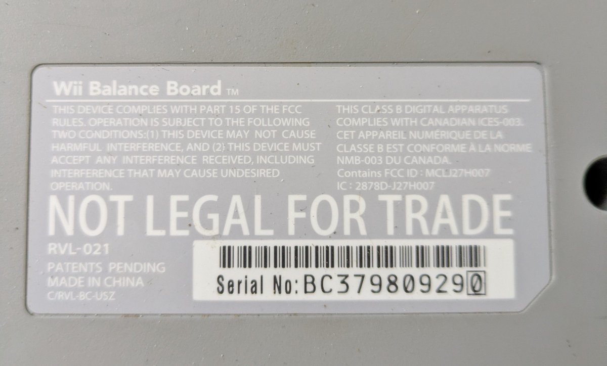 N4pstr's tweet photo. I love how the Wii balance board has to tell you that it's illegal to weigh gold on it https://t.co/iqawLl9kPl