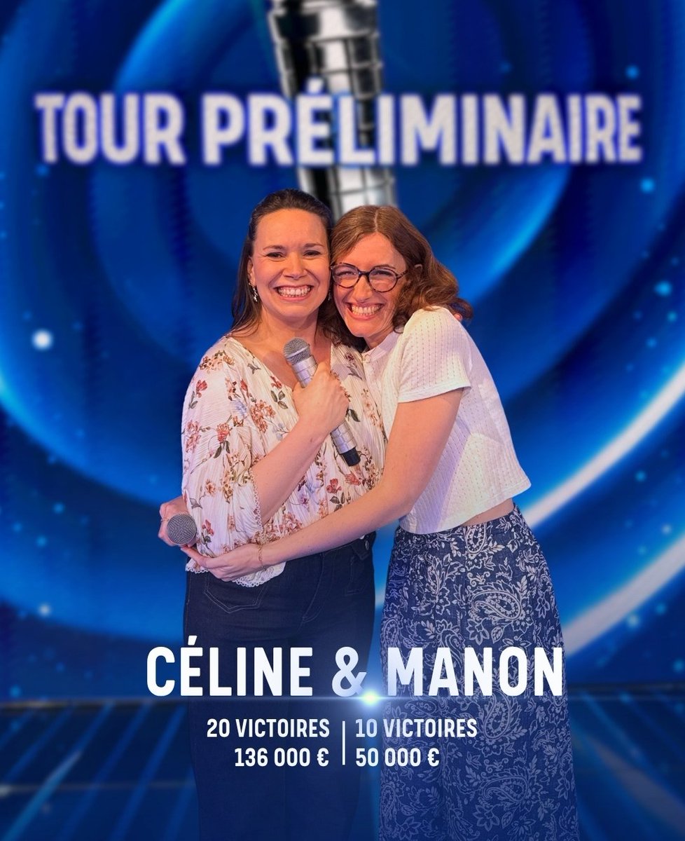 NOPLP_infos's tweet photo. La finale du tour préliminaire oppose Céline (n°1) à Manon (n°8) ! Que la meilleure gagne ! #NOPLP https://t.co/EvEjDMiI98