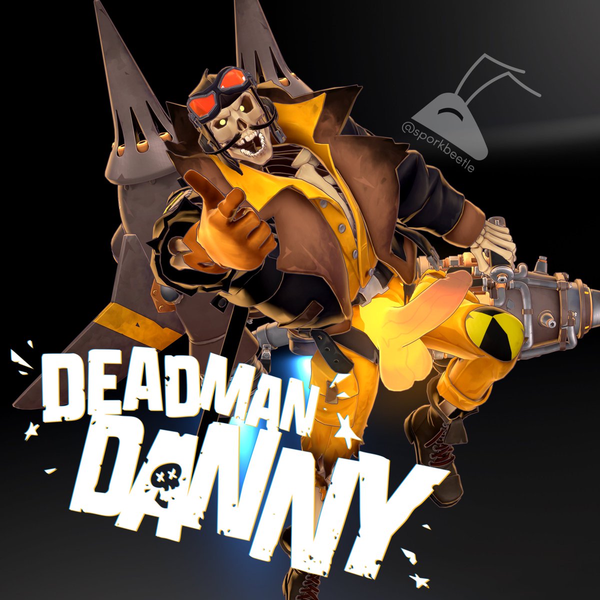 sporkbeetle's tweet photo. danny's got another explosive weapon to show off https://t.co/CDVVbyQ7jT